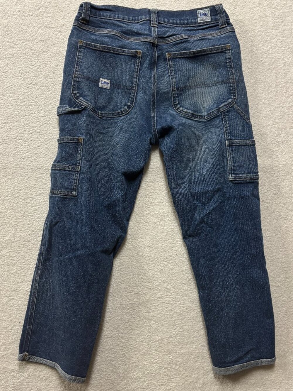 Lee Jeans Mens 32x32 (31x26) Legendary Workwear Carpenter Loose Fit Straight Leg